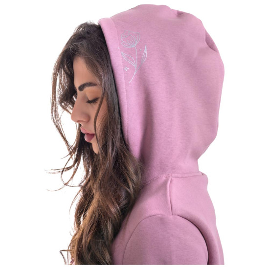 Target Γυναικείο φούτερ Fleece Hoodie ''Floral''